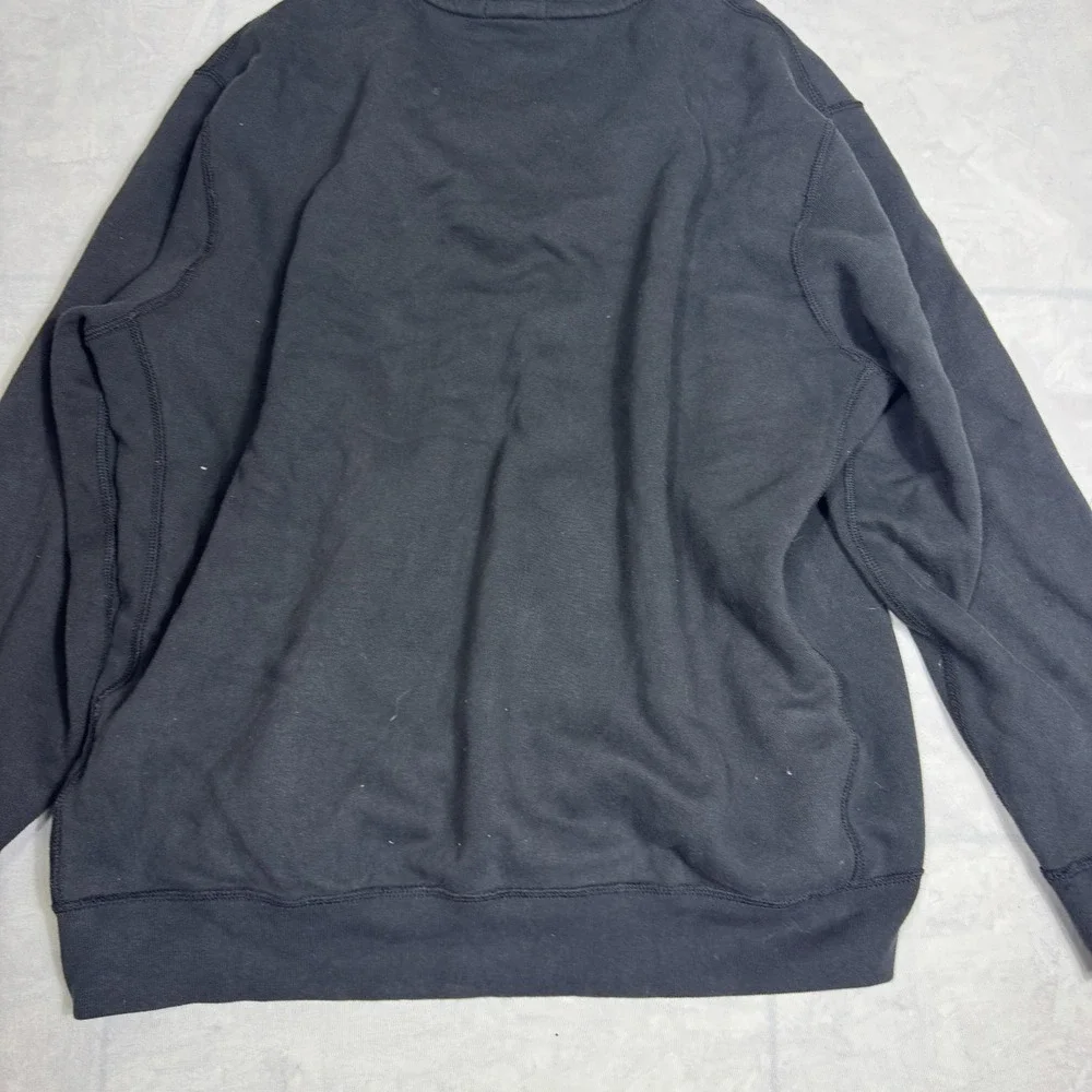 Polo Ralph Lauren Mens Sweatshirt Black Fleece Full Zip Hooded Pony Logo 2XL‎
